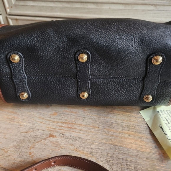 NWT Vintage Dooney & Bourke Black Large Satchel Shoulder Bag - Picture 10 of 12